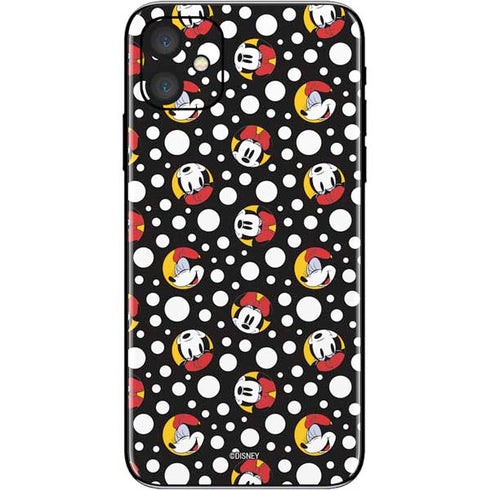 Disney Minnie Mouse Bubbles Face Pattern iPhone 11 Skin